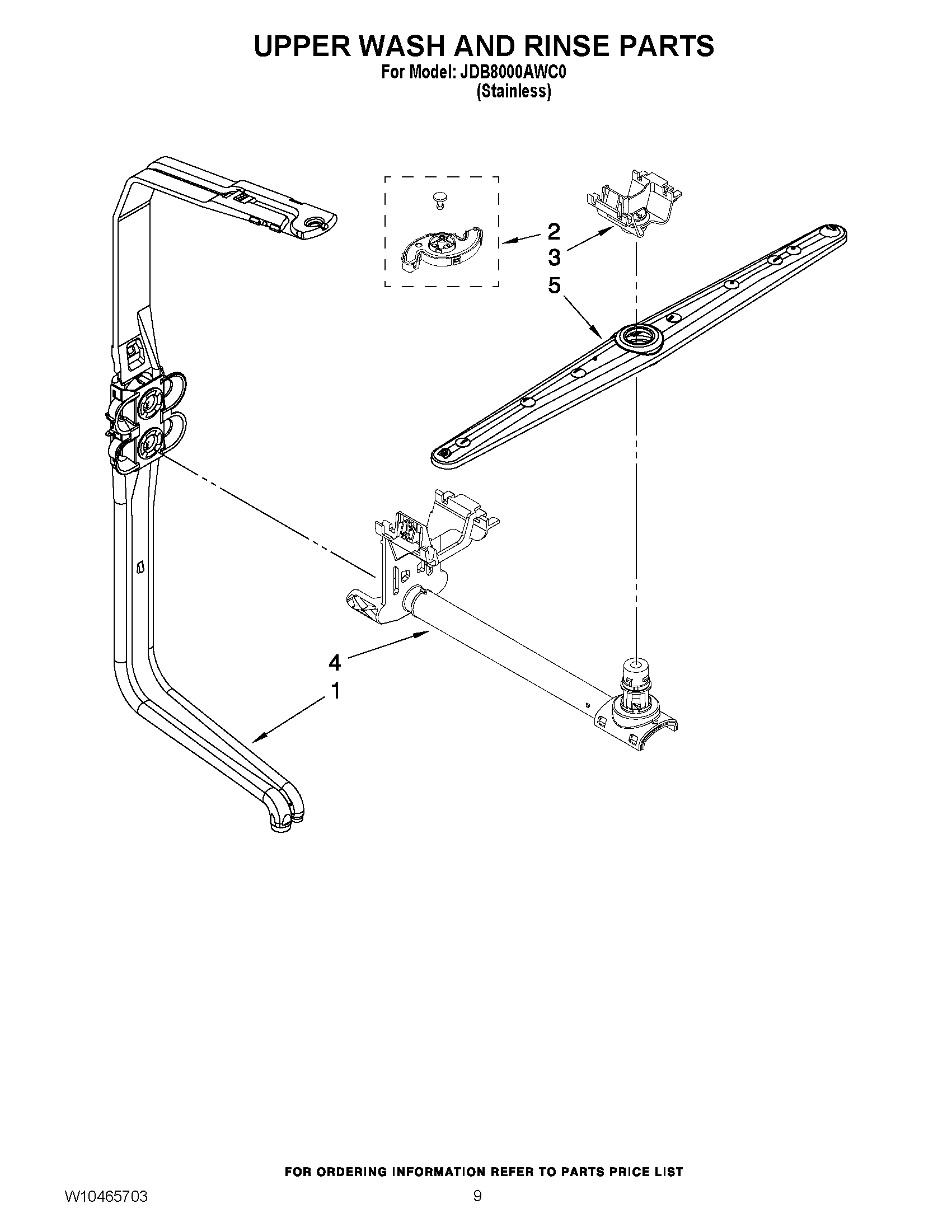 07 - UPPER WASH AND RINSE PARTS