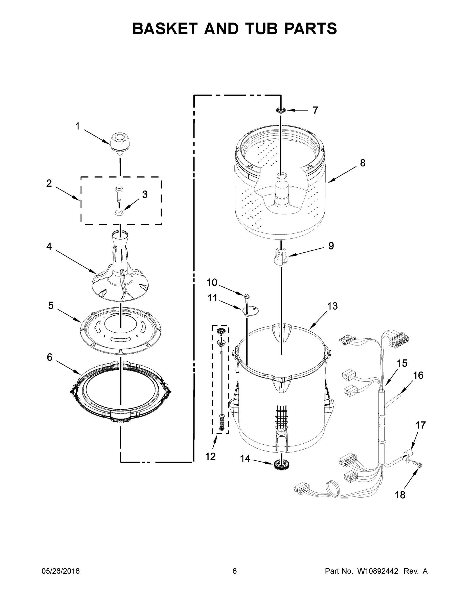 04 - BASKET AND TUB PARTS