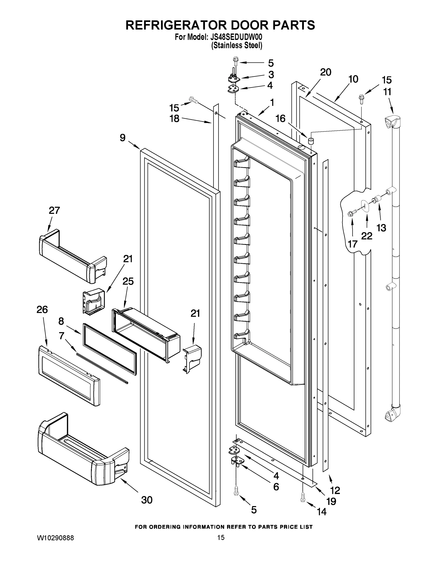 10 - REFRIGERATOR DOOR PARTS