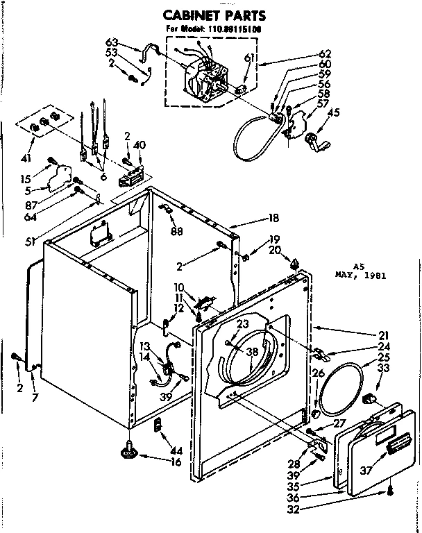 CABINET PARTS