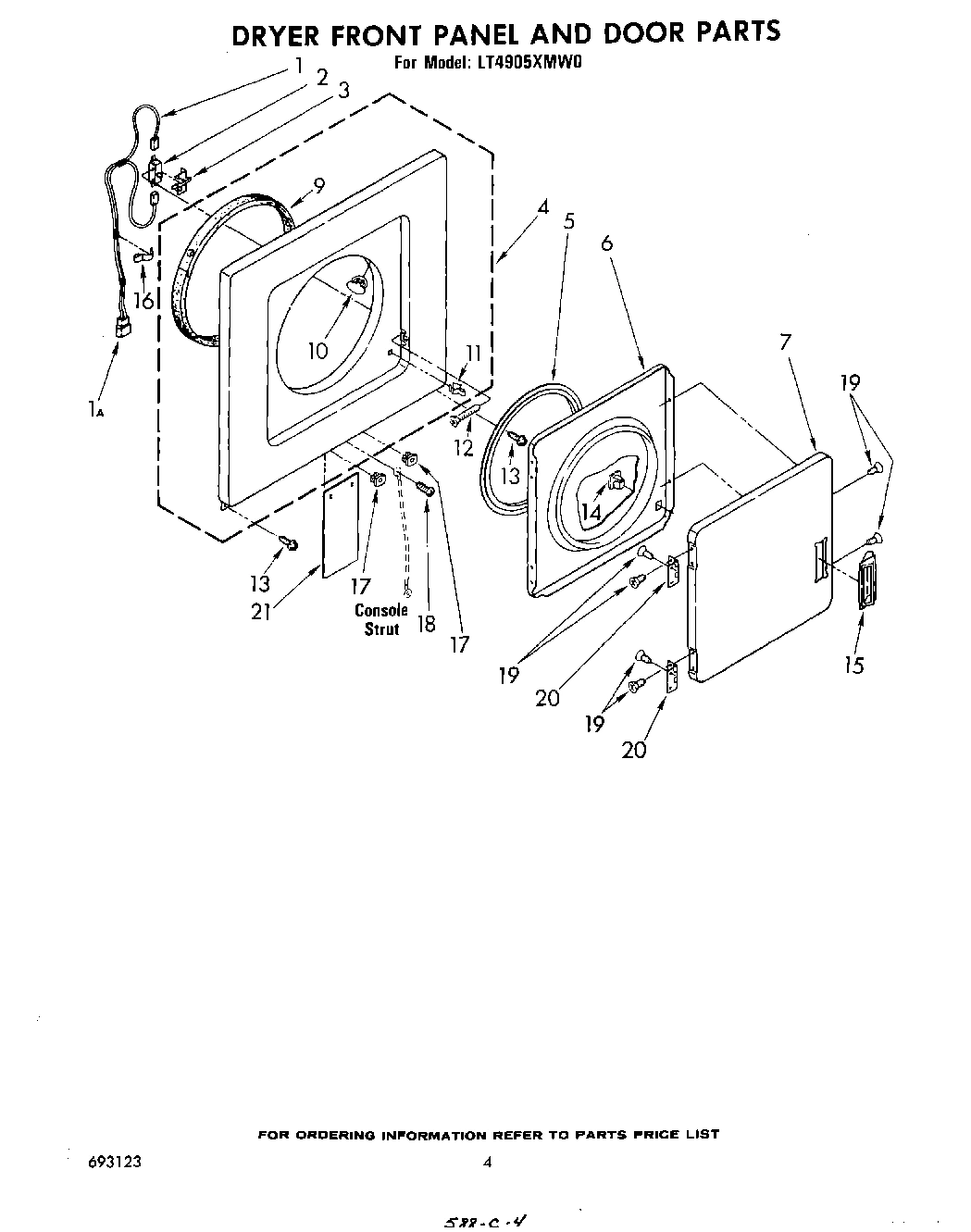 03 - DRYER FRONT PANEL AND DOOR