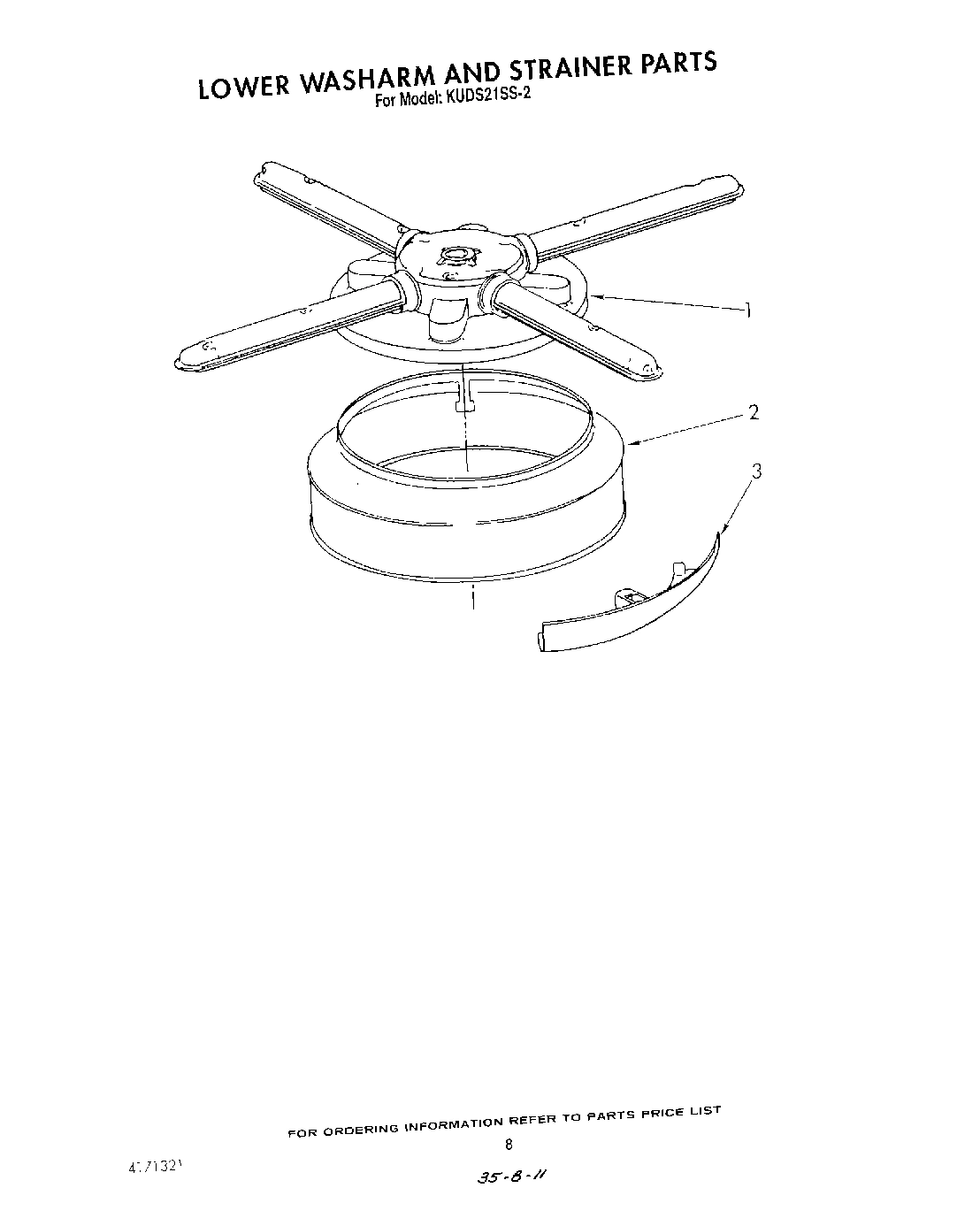 06 - LOWER WASH ARM AND STRAINER