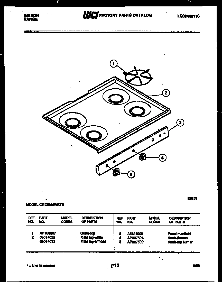 03 - COOKTOP PARTS