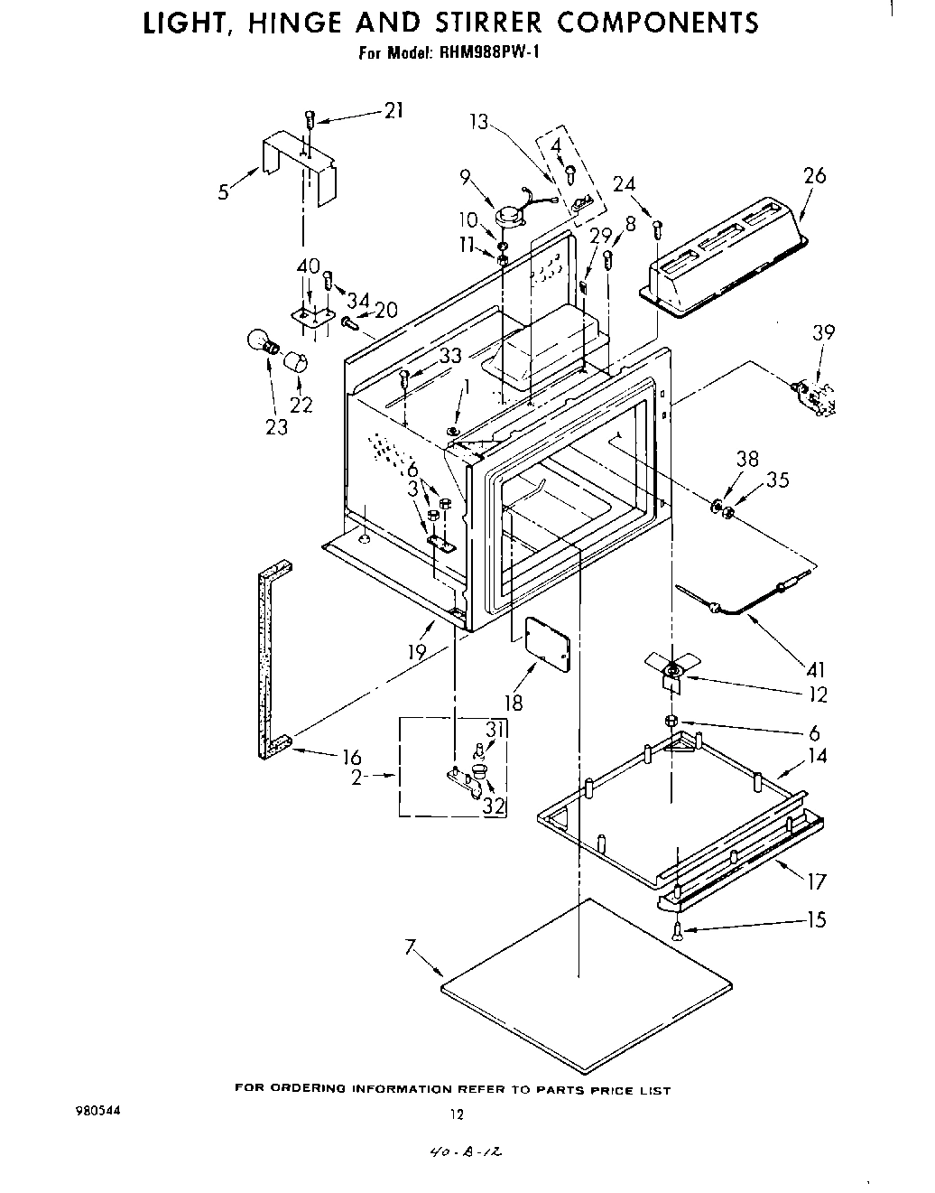 07 - LIGHT, HINGE AND STIRRER