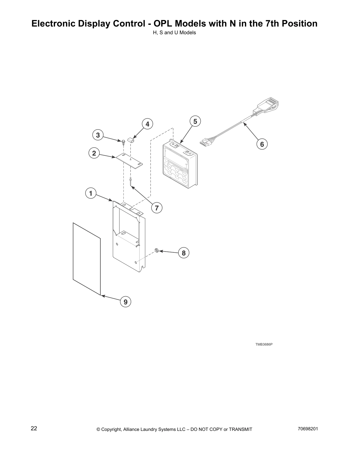 Electronic Display Control - OPL Models with N in the 7th Position