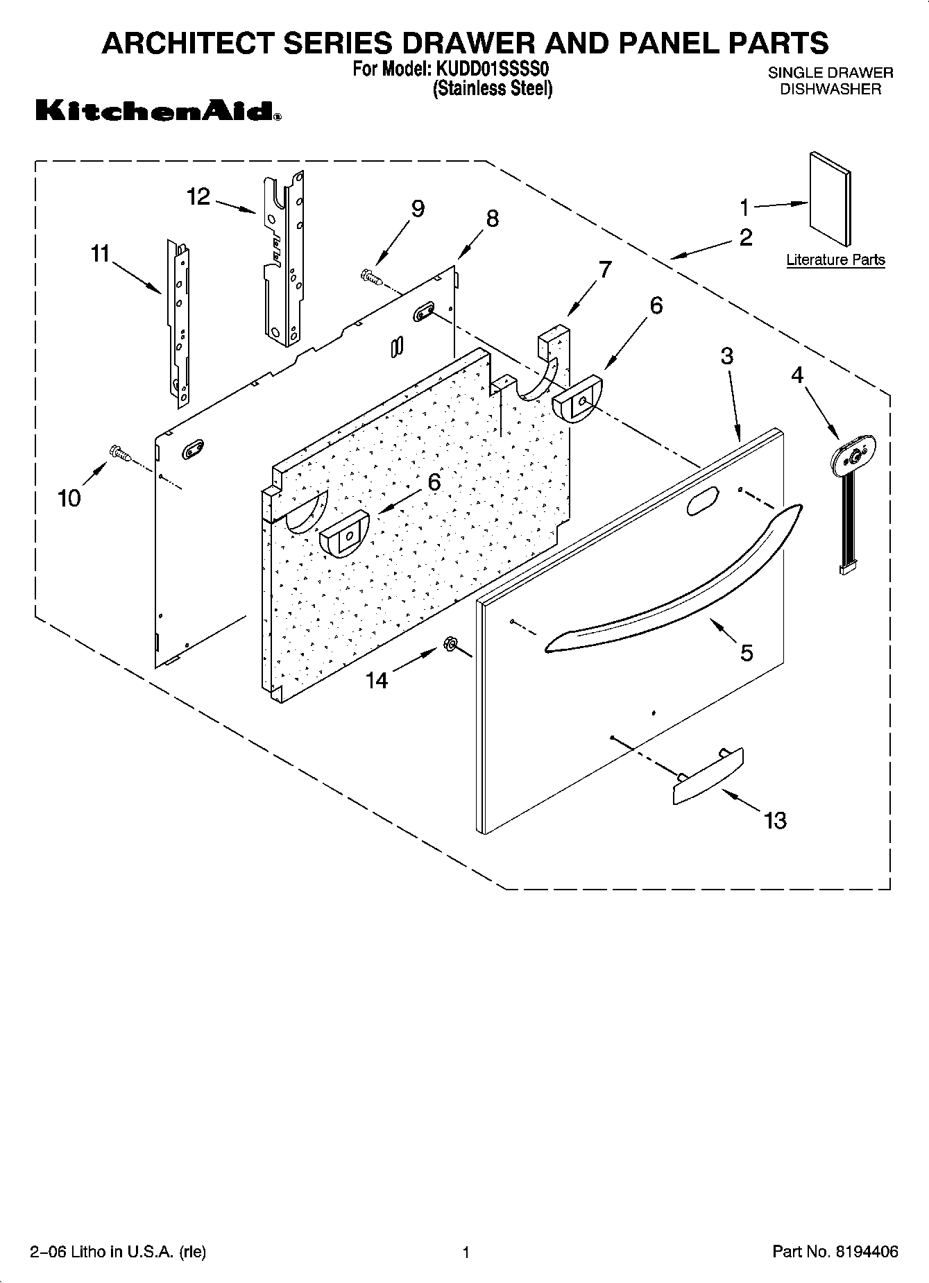 01 - ARCHITECT SERIES DRAWER AND PANEL PARTS