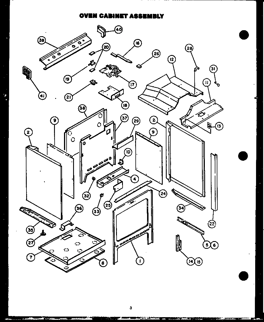05 - OVEN CABINET ASSY