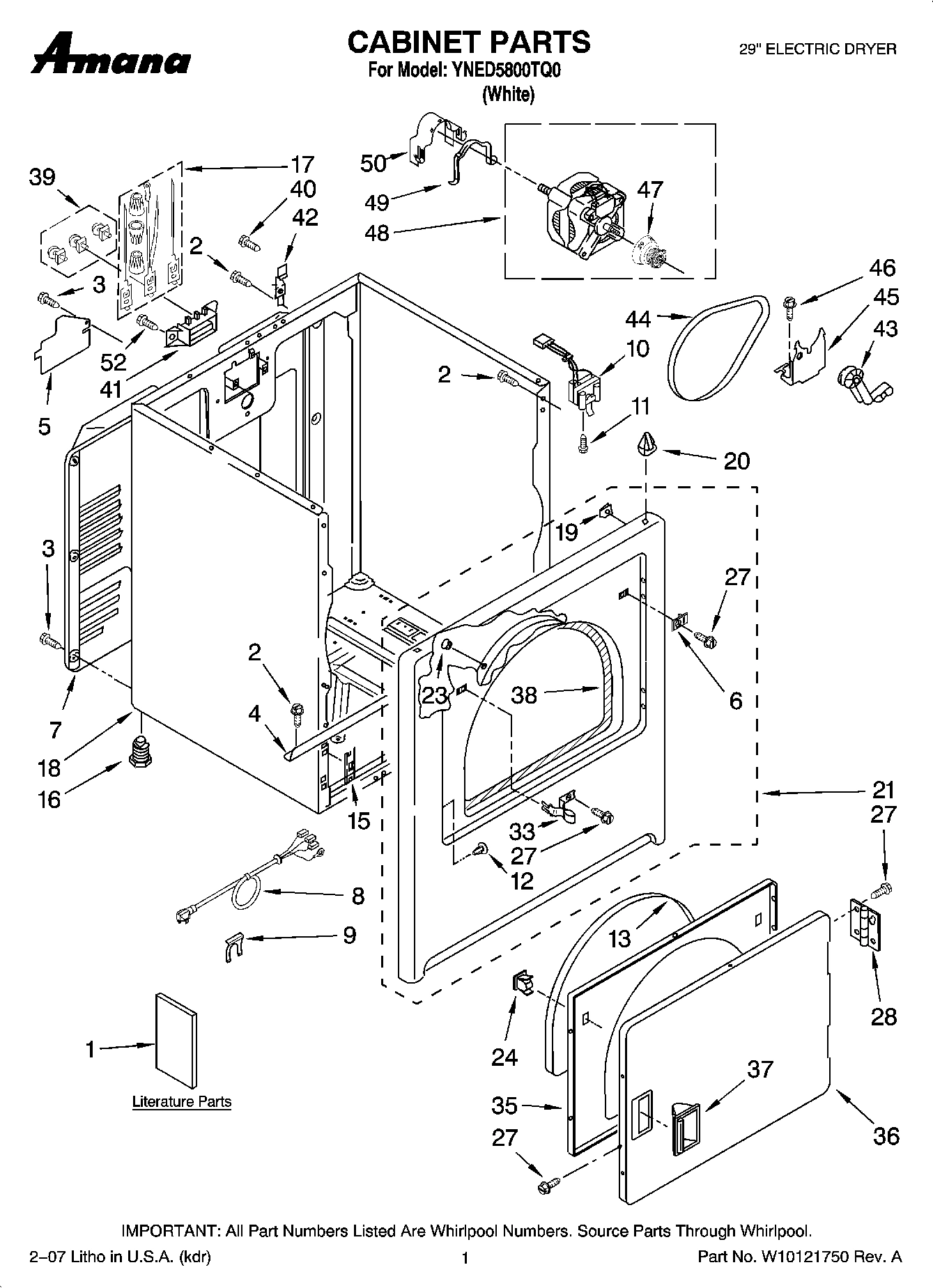01 - CABINET PARTS