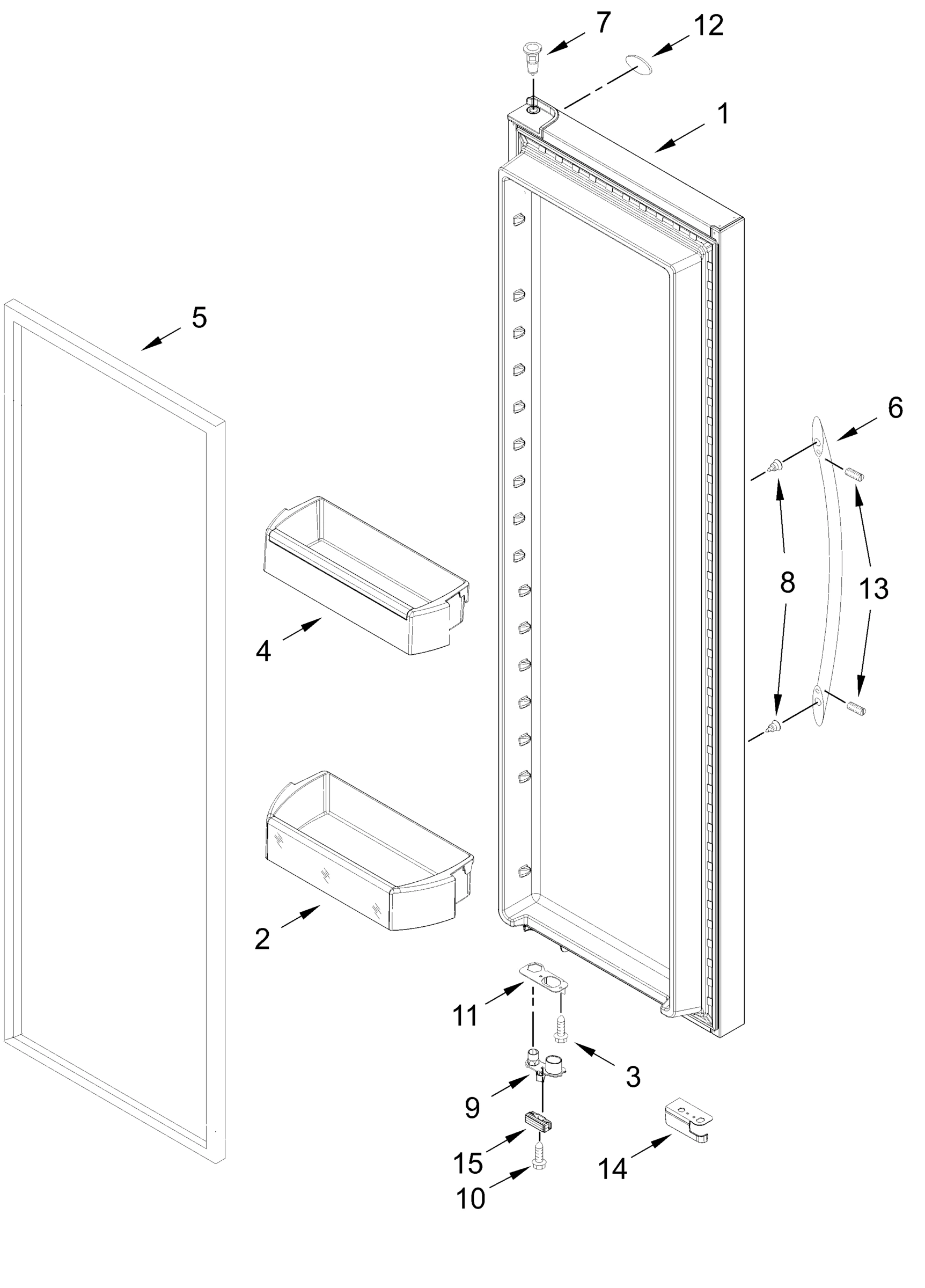REFRIGERATOR DOOR PARTS