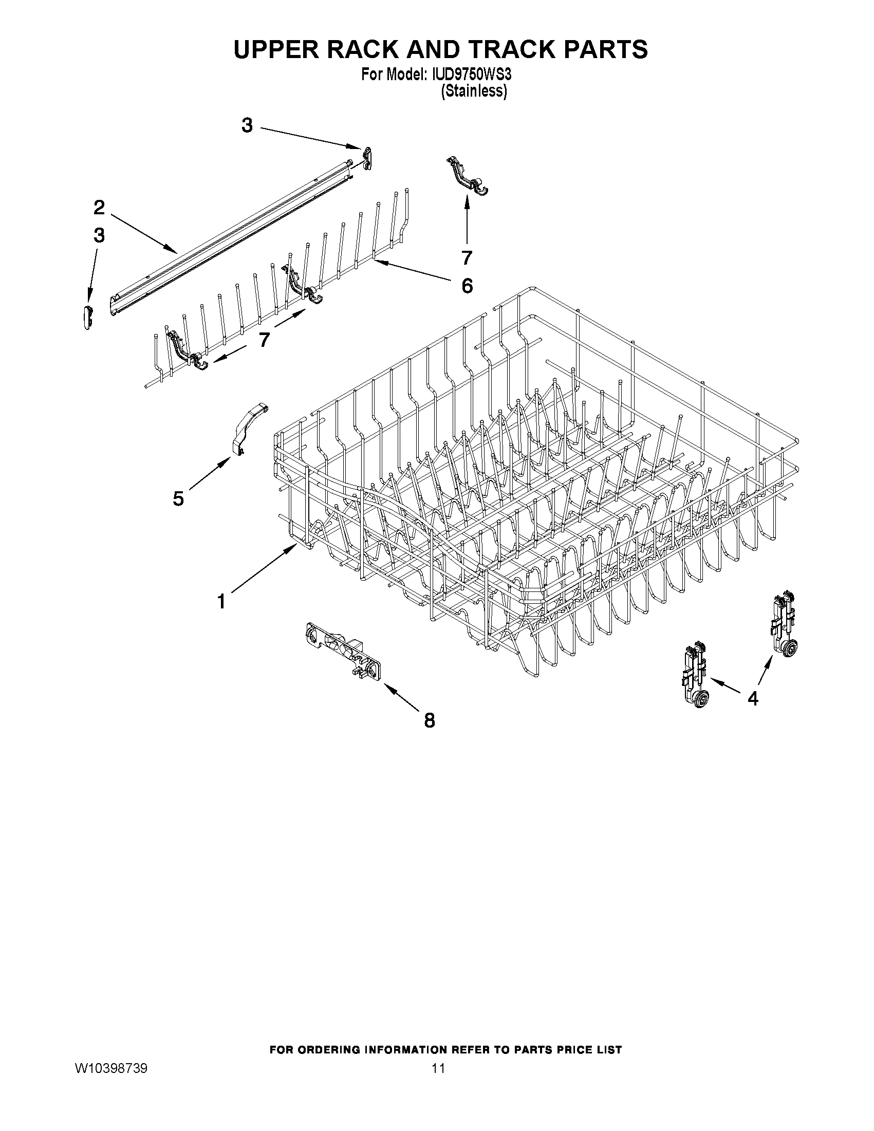 09 - UPPER RACK AND TRACK PARTS
