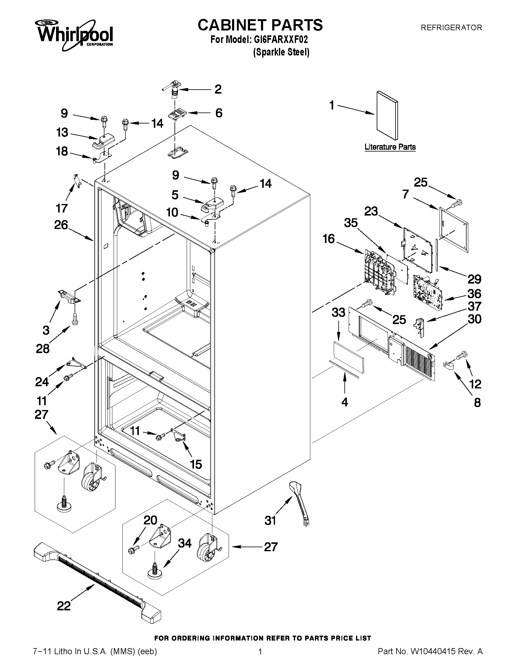 01 - CABINET PARTS