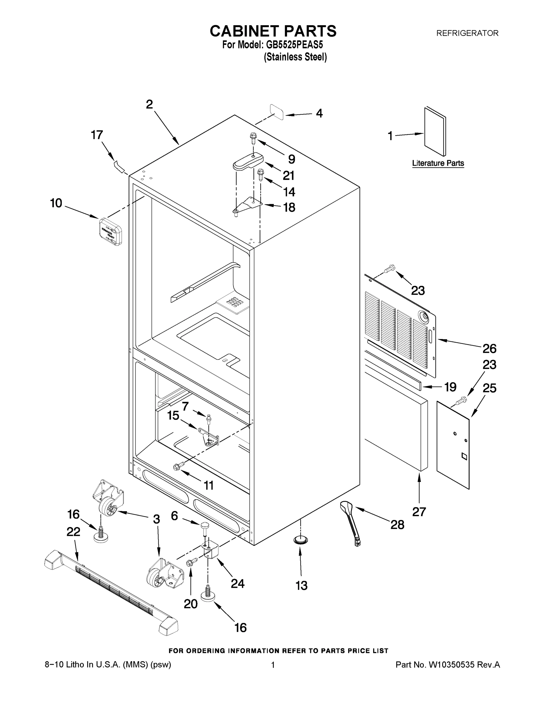 01 - CABINET PARTS