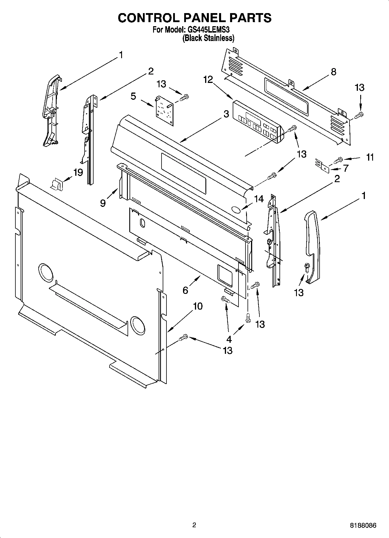 02 - CONTROL PANEL PARTS