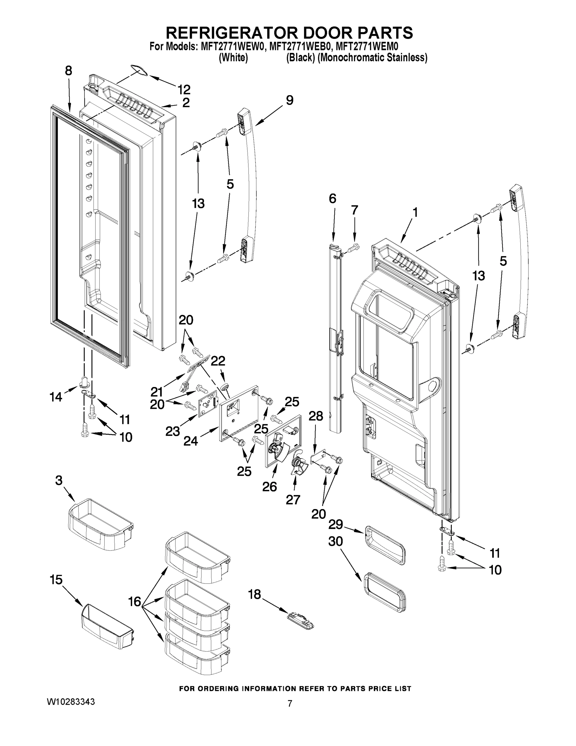04 - REFRIGERATOR DOOR PARTS