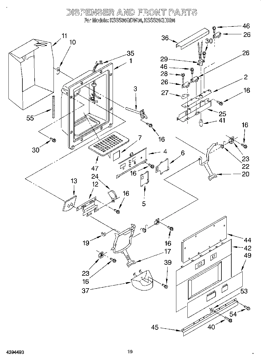 13 - DISPENSER AND FRONT