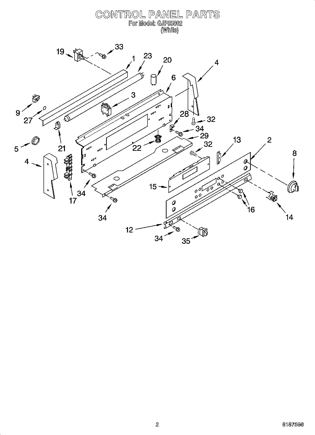 02 - CONTROL PANEL PARTS