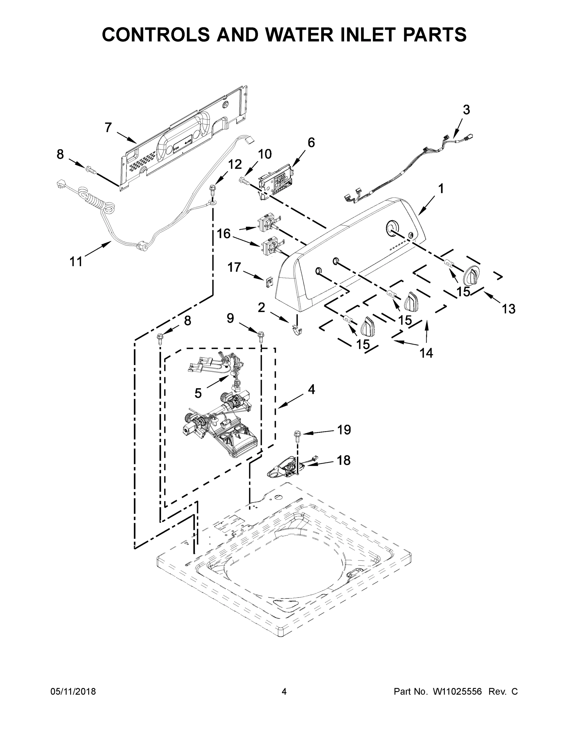 03 - CONTROLS AND WATER INLET PARTS