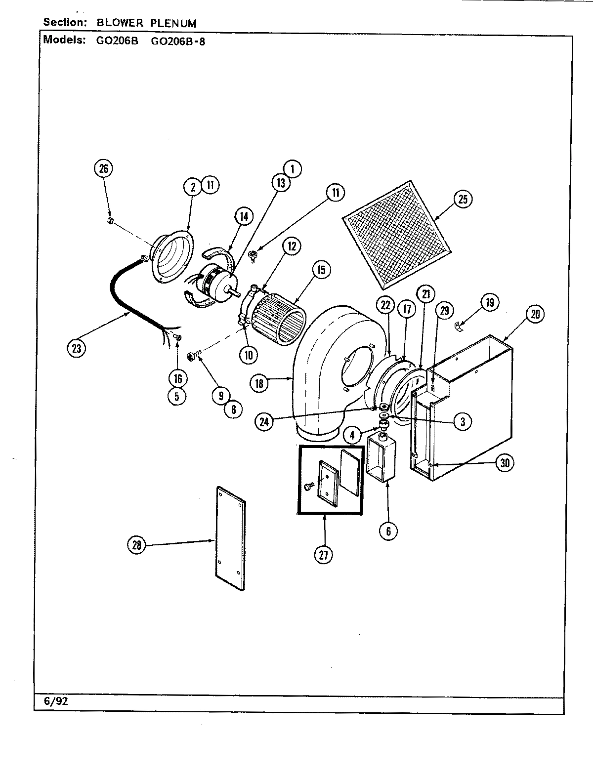 01 - BLOWER PLENUM