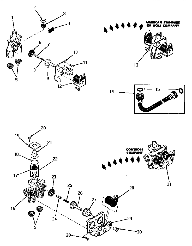 13 - MIXING VALVE ASSEMBLIES