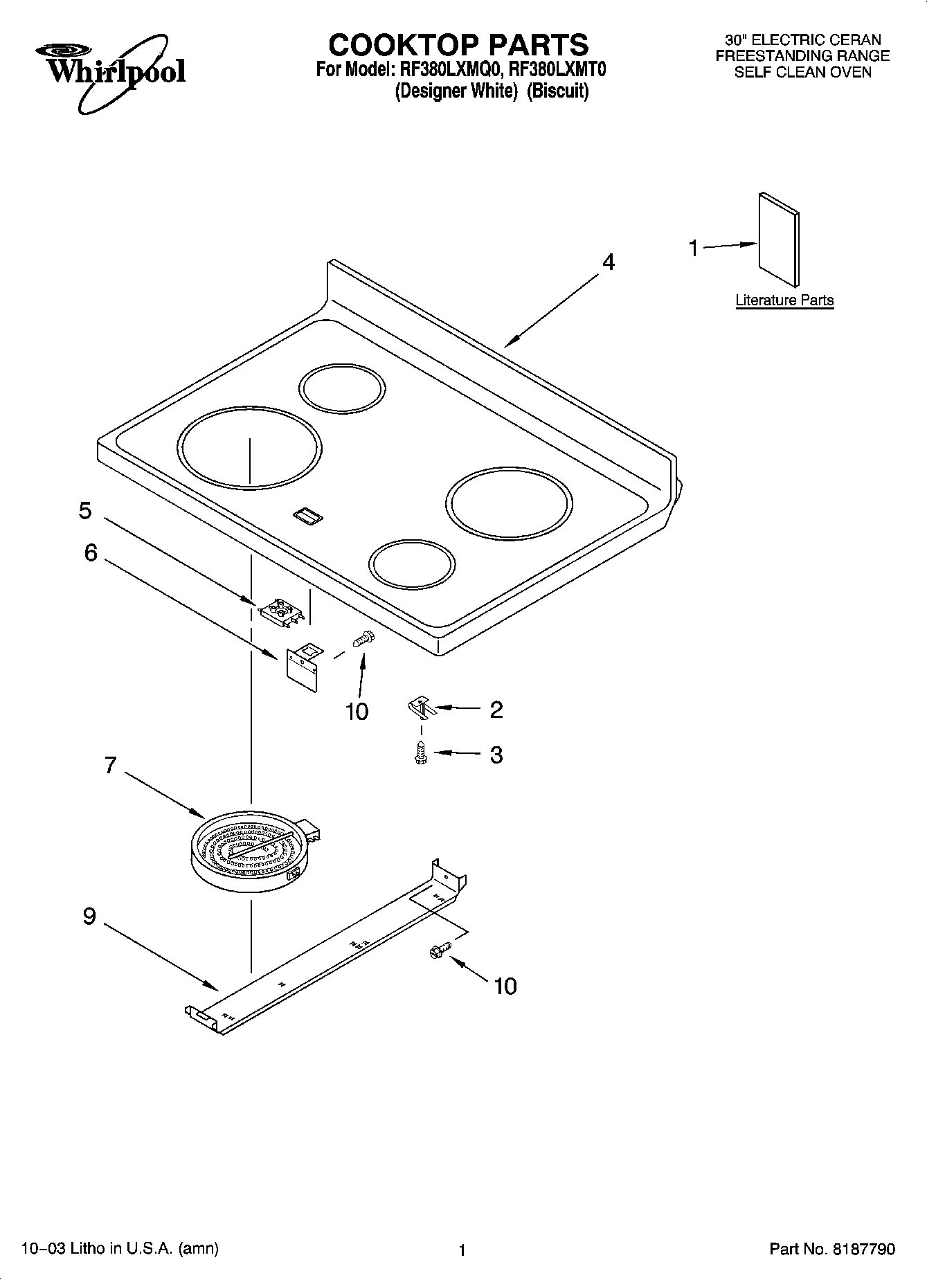 01 - COOKTOP PARTS