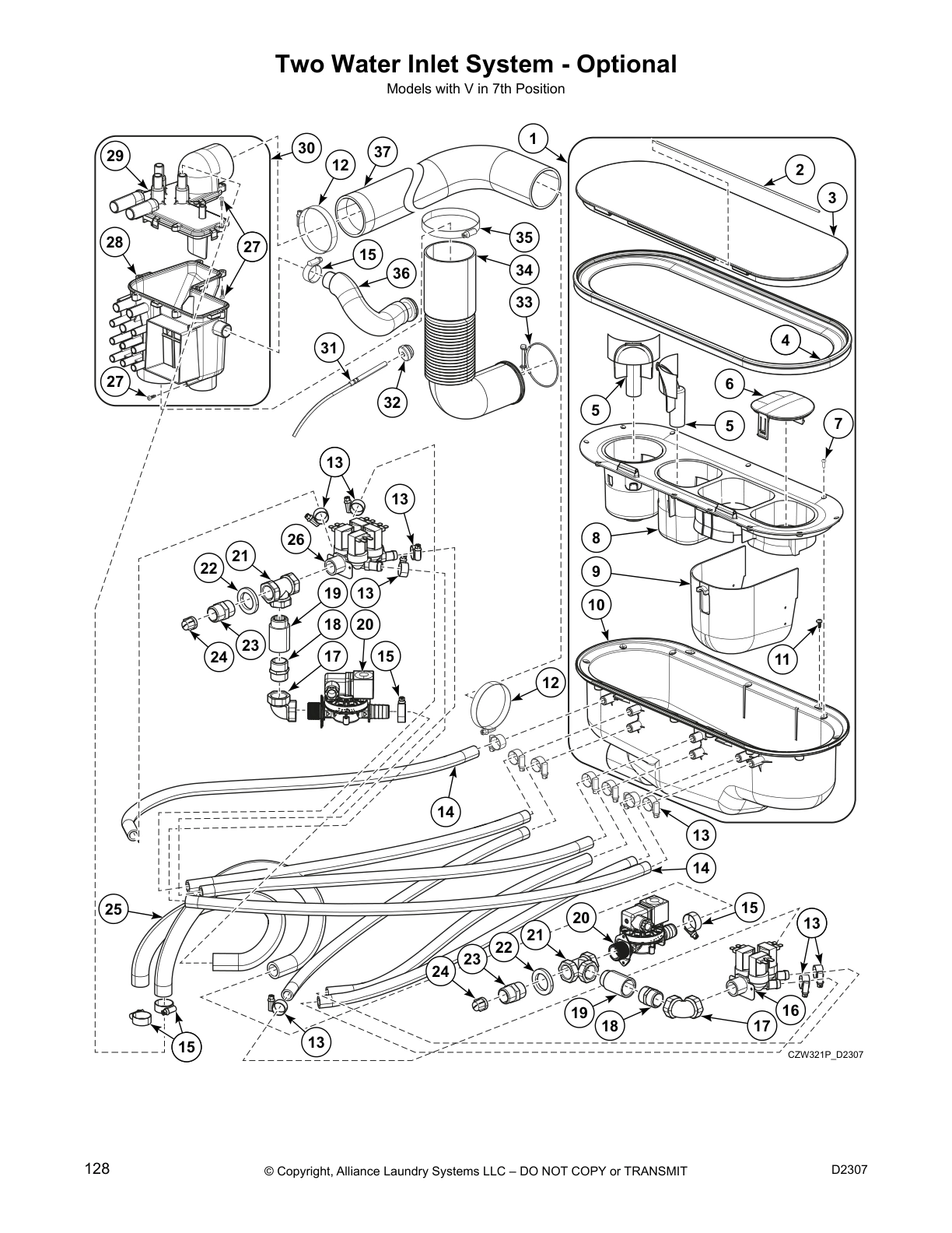 Two Water Inlet System - Optional