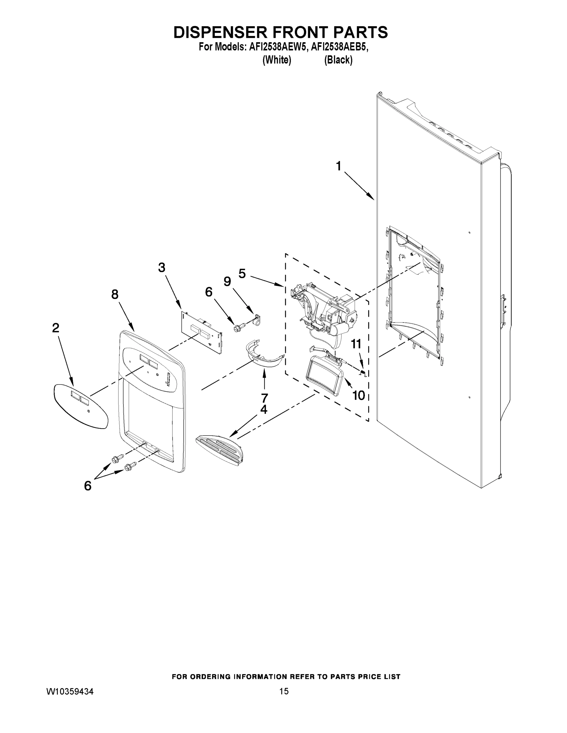 08 - DISPENSER FRONT PARTS