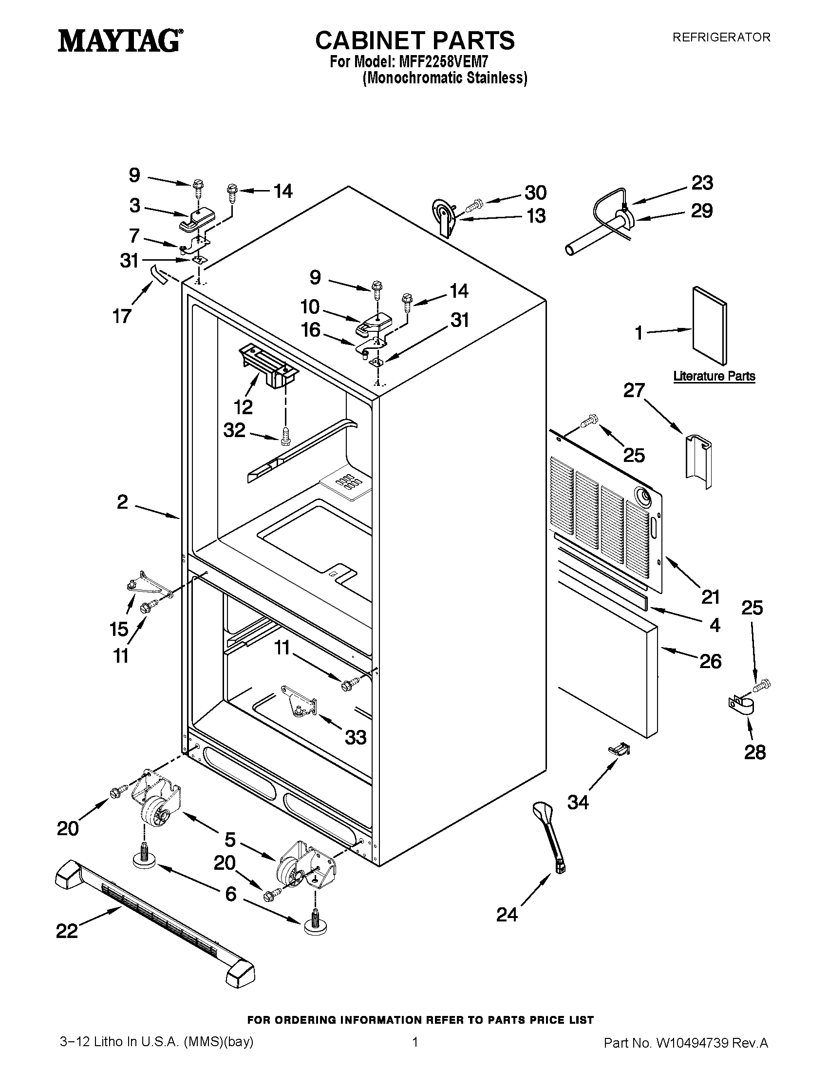 01 - CABINET PARTS