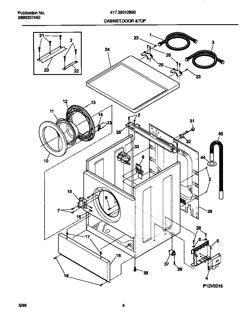 03 - CABINET,DOOR & TOP
