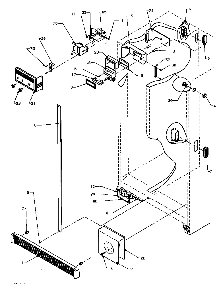 13 - REF & FZ CONTROLS & CABINET PARTS