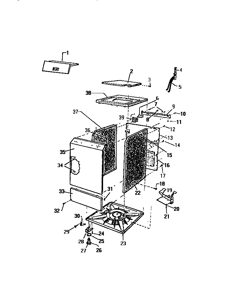 03 - CABINET, TOP PANEL, BASE