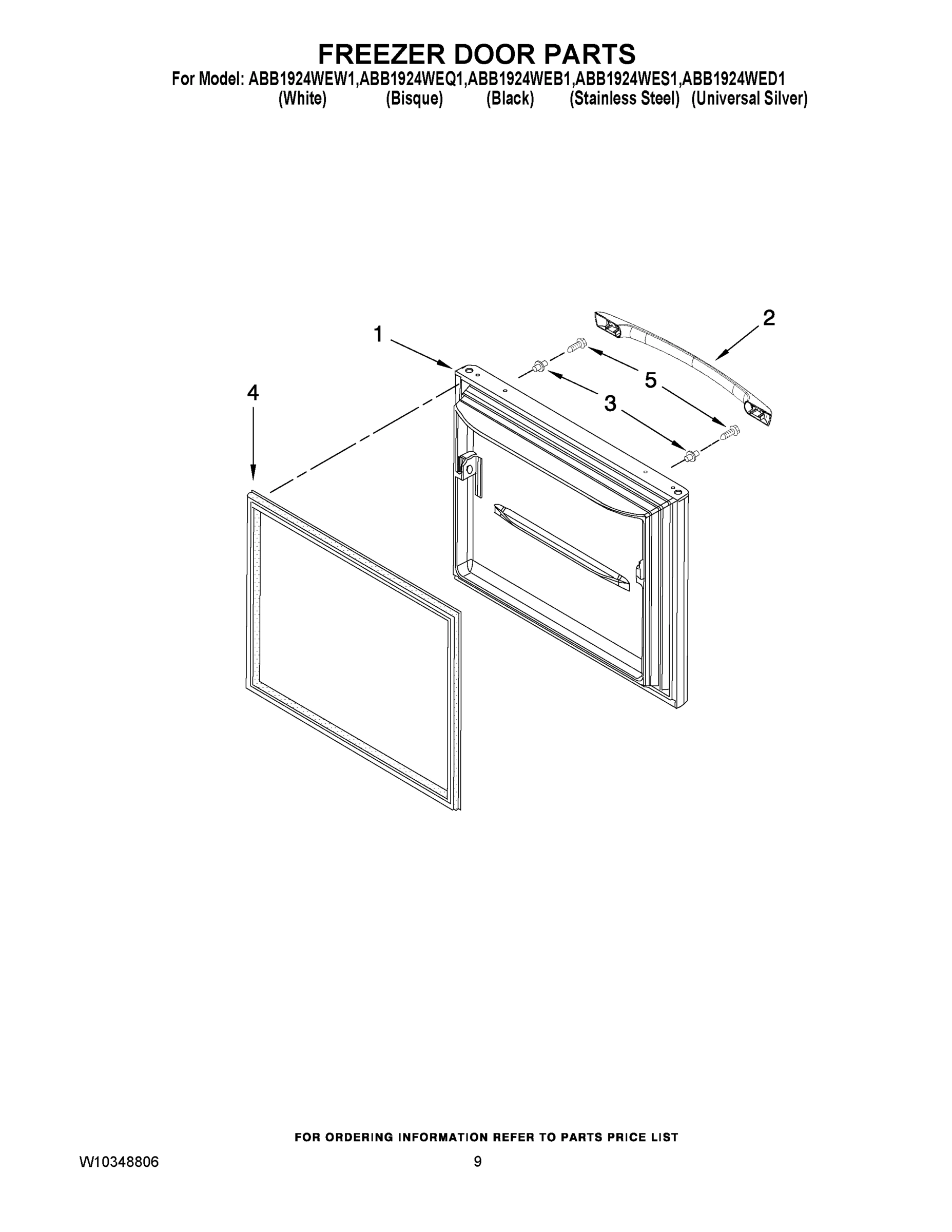 05 - FREEZER DOOR PARTS