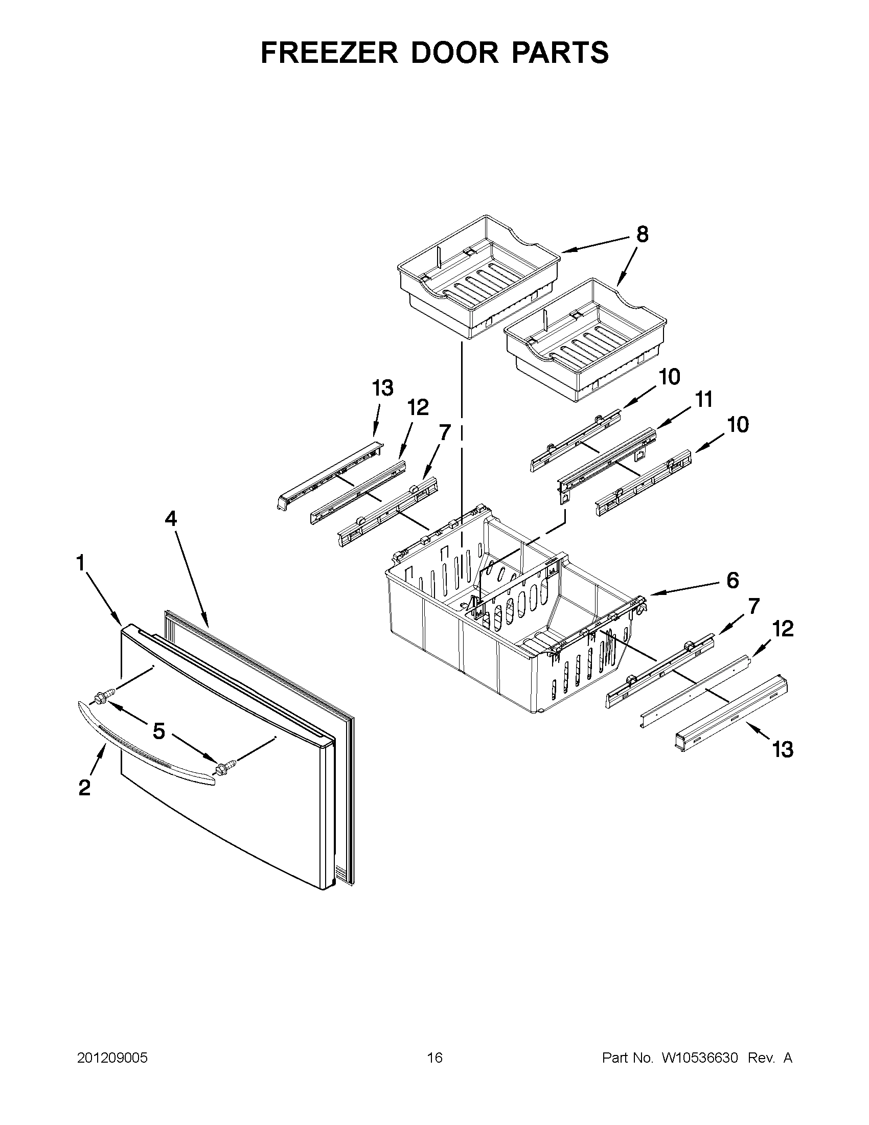 08 - FREEZER DOOR PARTS