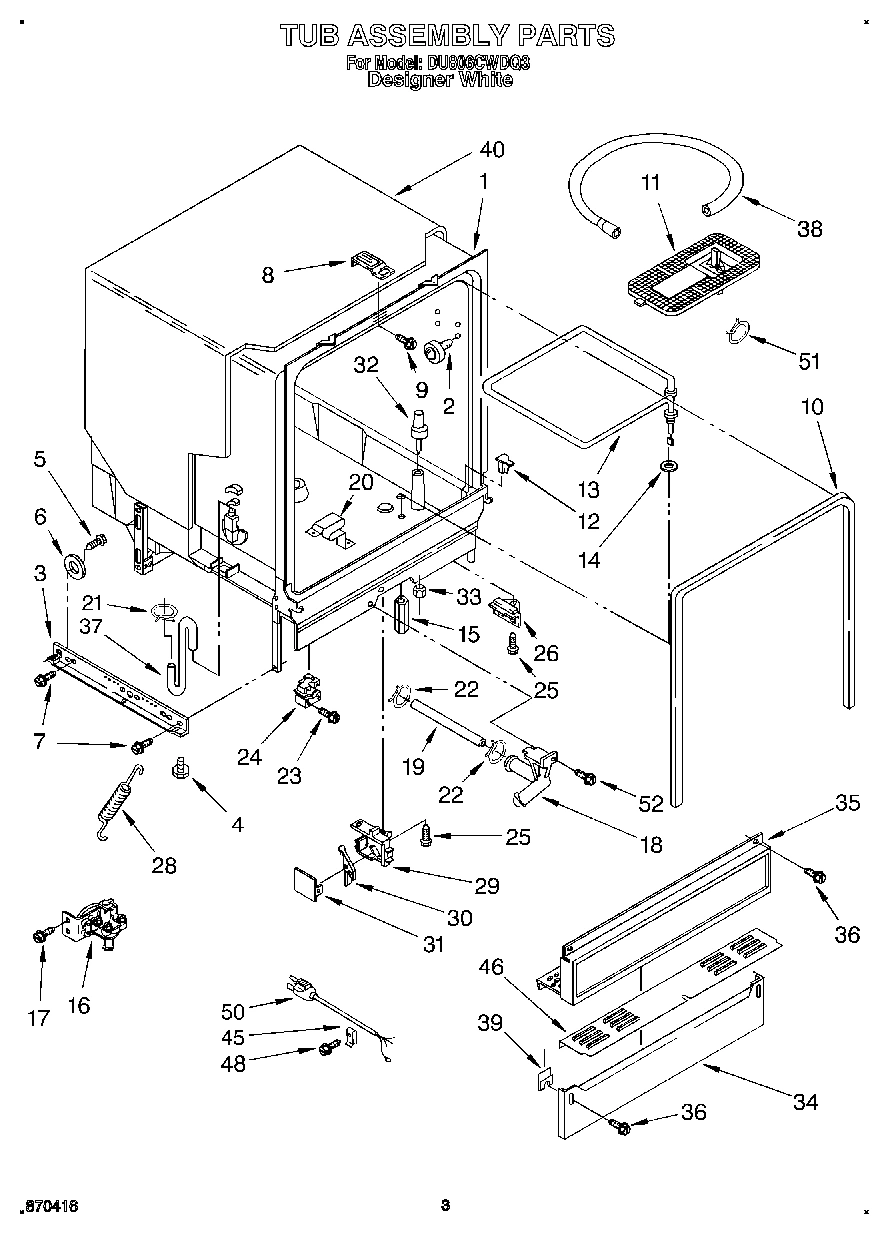 03 - TUB ASSEMBLY
