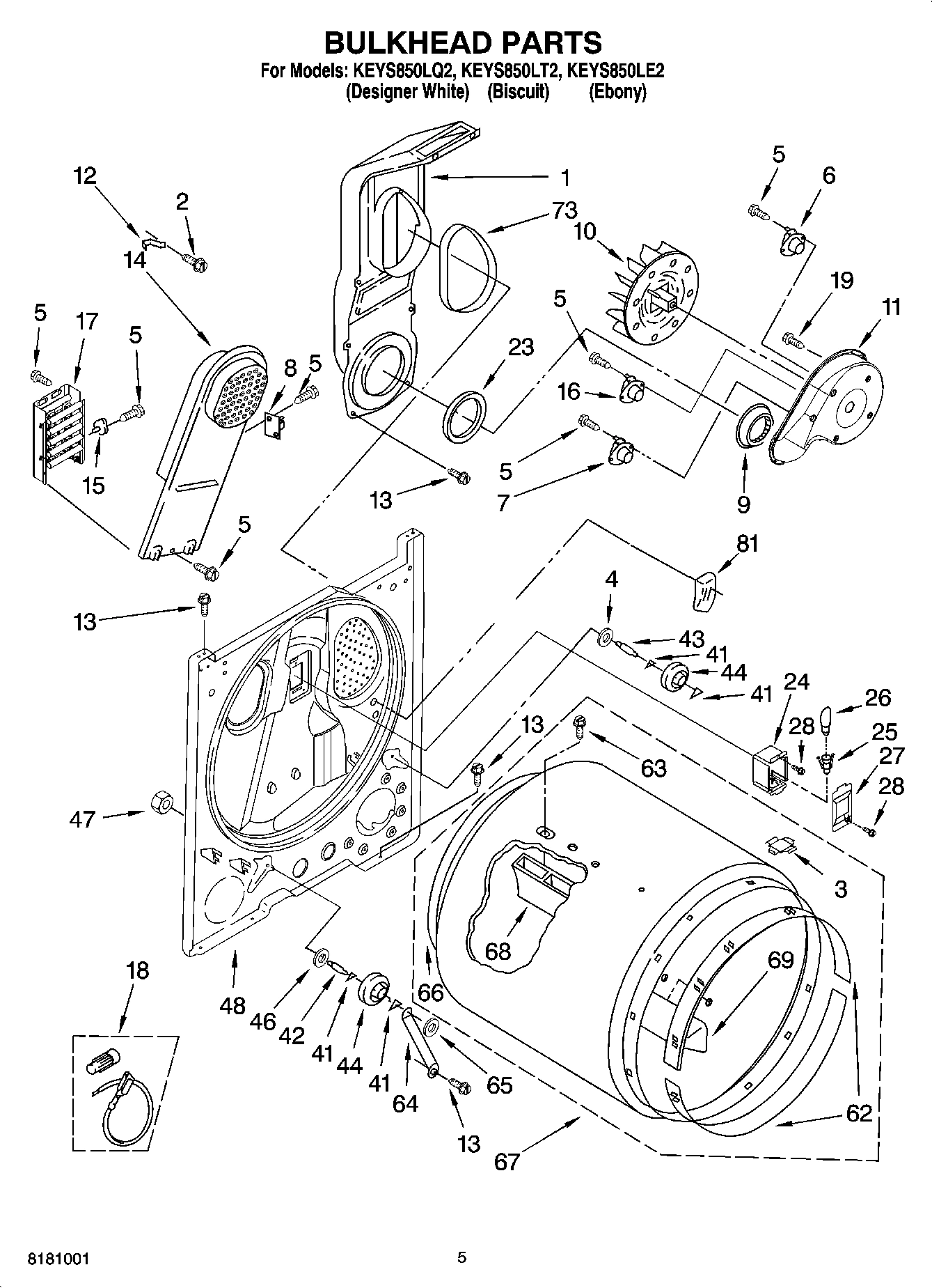 03 - BULKHEAD PARTS, OPTIONAL PARTS (NOT INCLUDED)