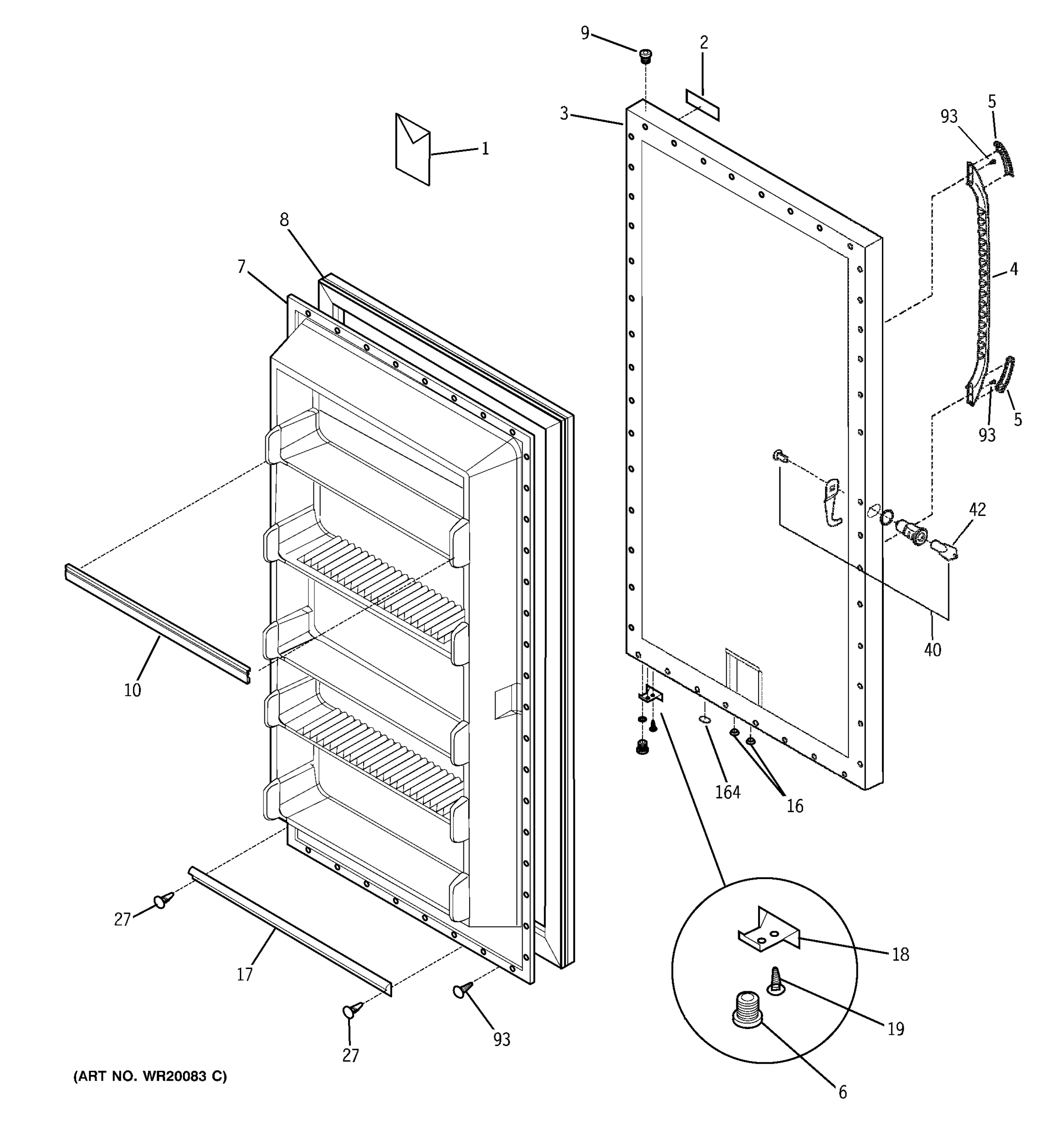 FREEZER DOOR