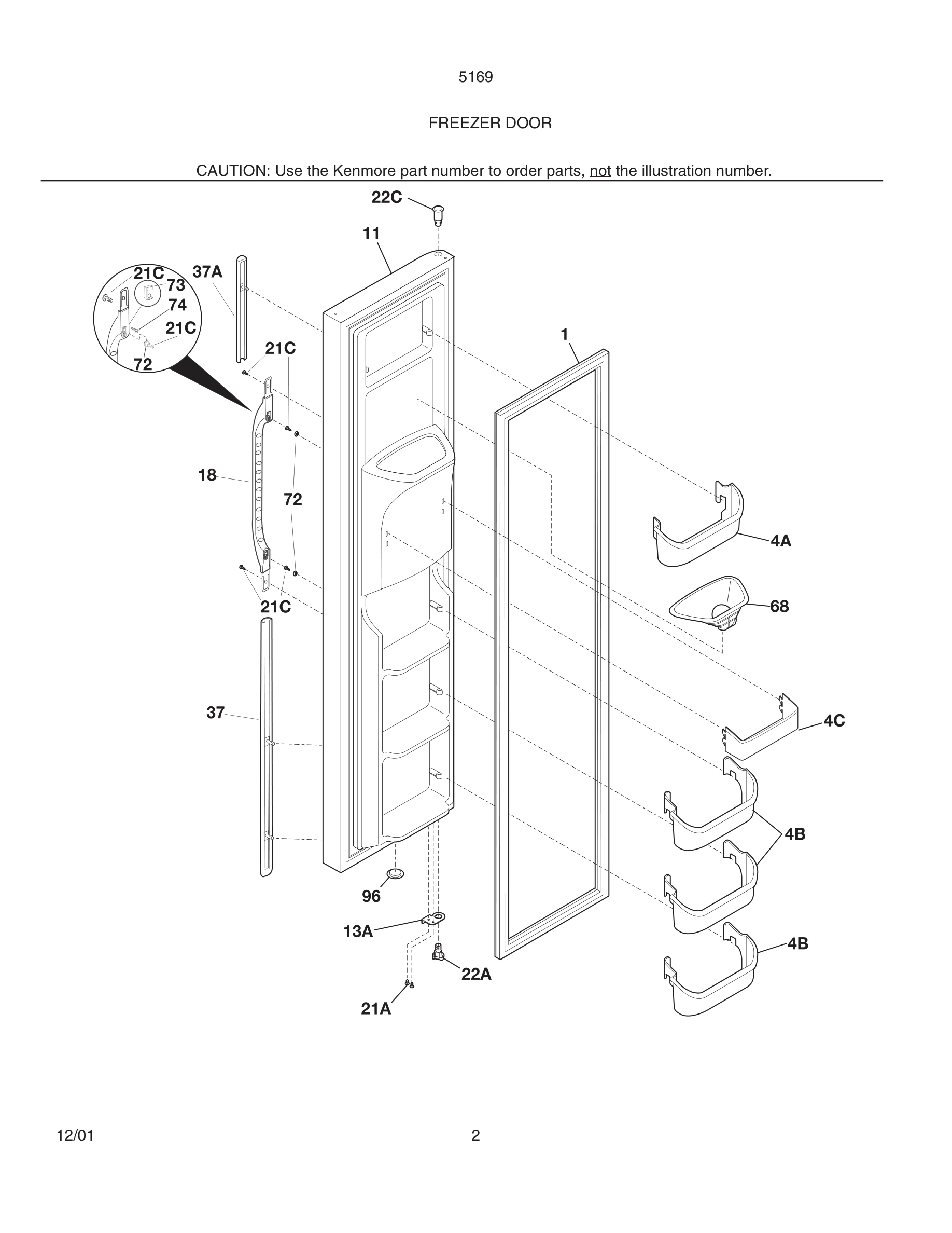 03 - FREEZER DOOR