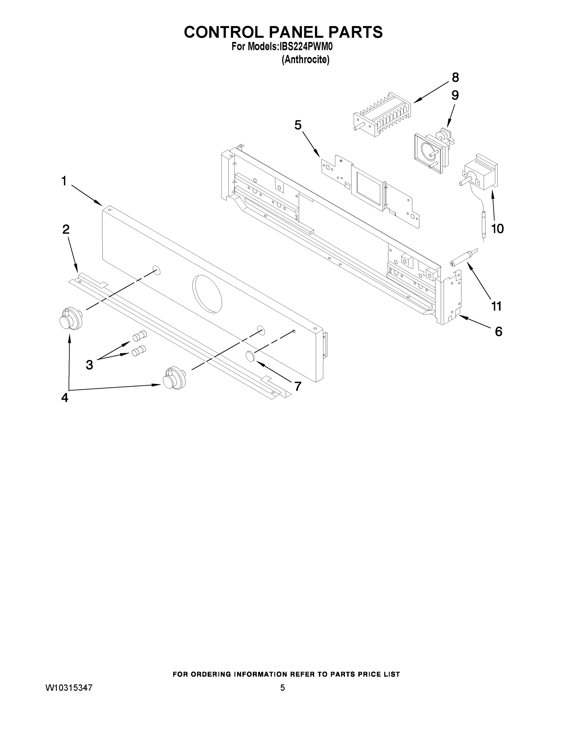 04 - CONTROL PANEL PARTS