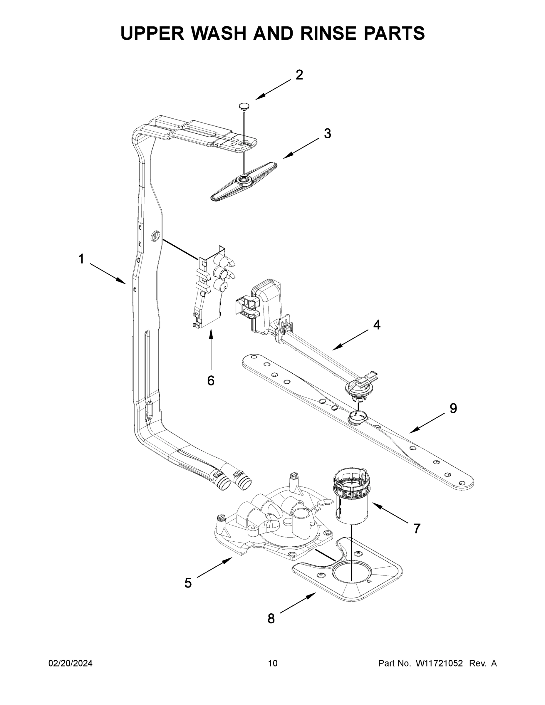 06 - UPPER WASH AND RINSE PARTS