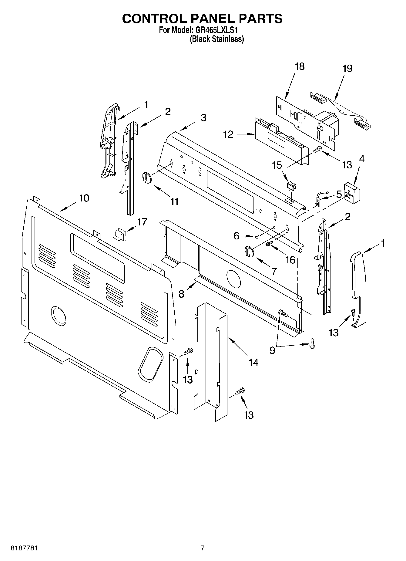05 - CONTROL PANEL PARTS, MISCELLANEOUS PARTS