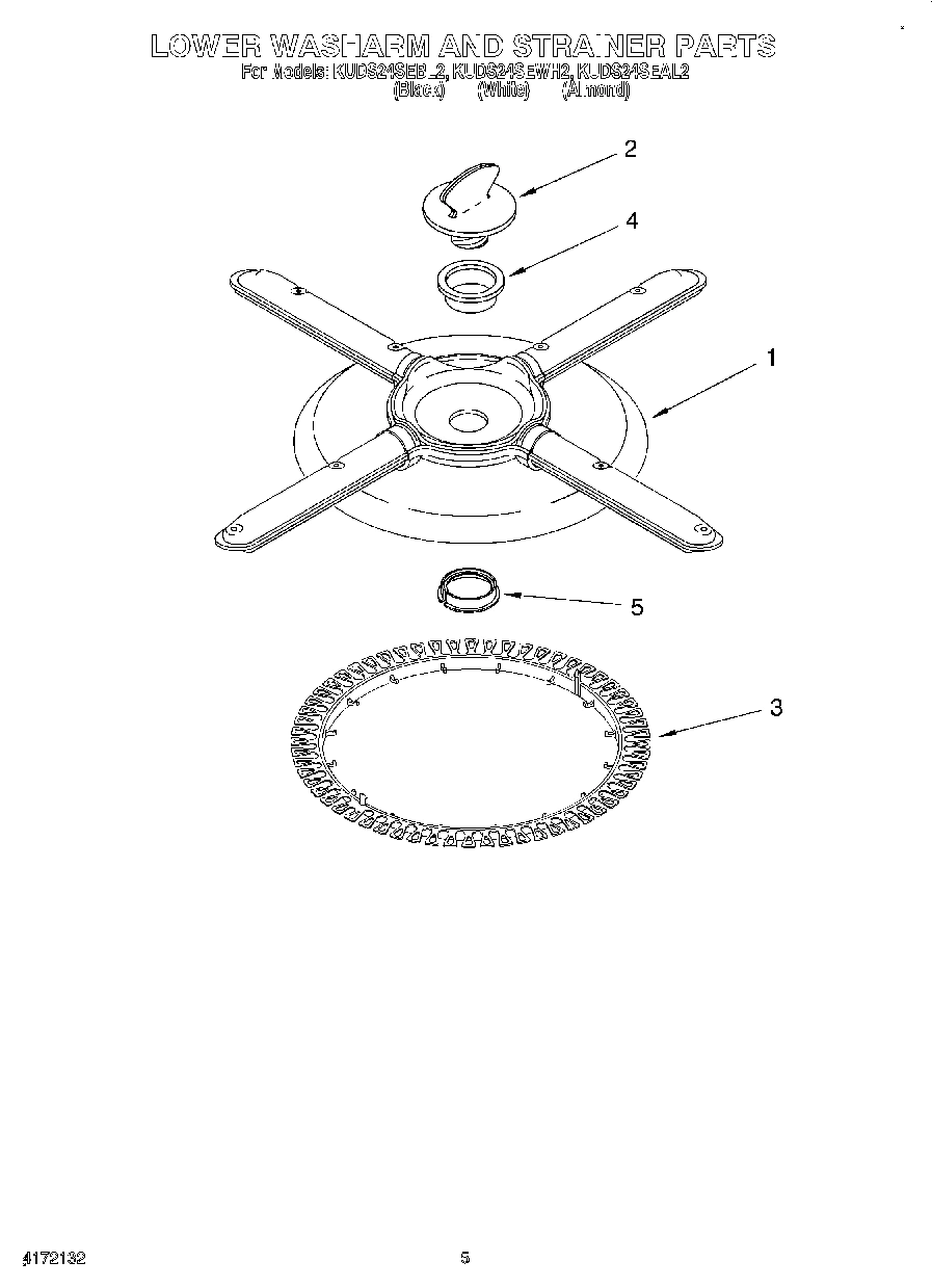 04 - LOWER WASHARM AND STRAINER