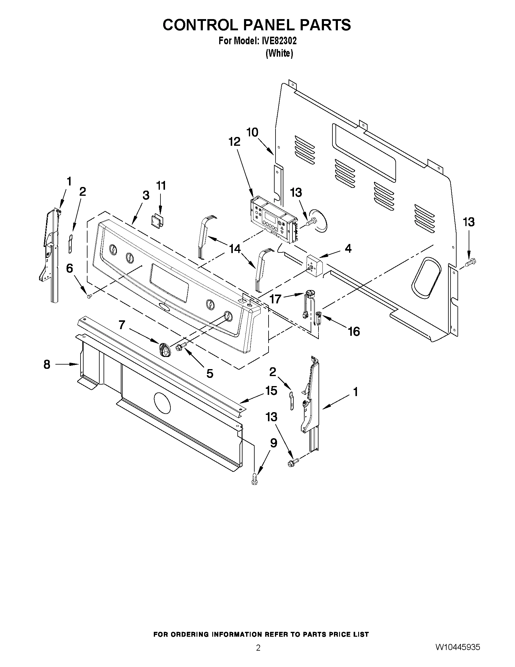 02 - CONTROL PANEL PARTS