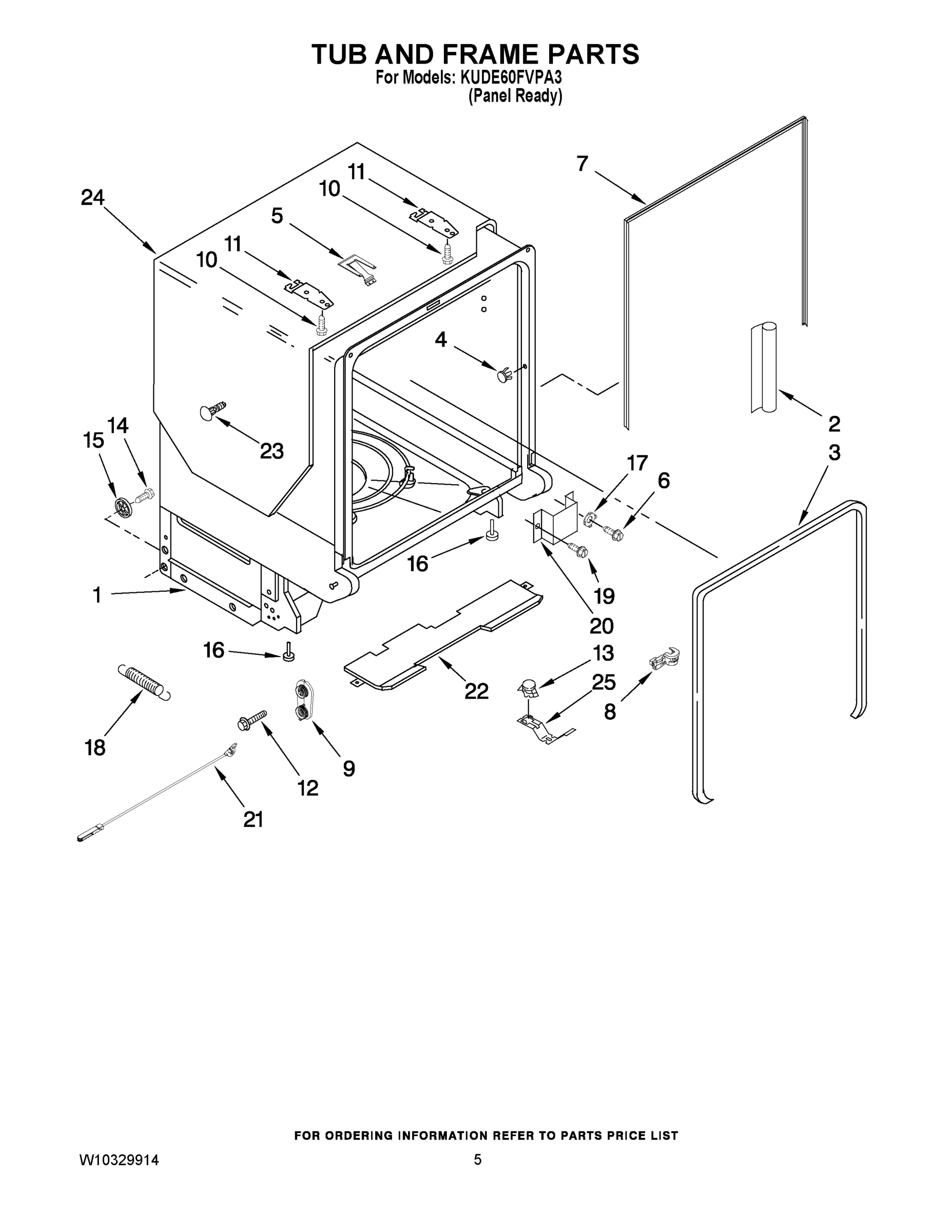 05 - TUB AND FRAME PARTS