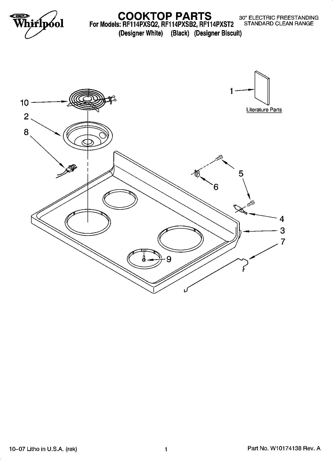 01 - COOKTOP PARTS