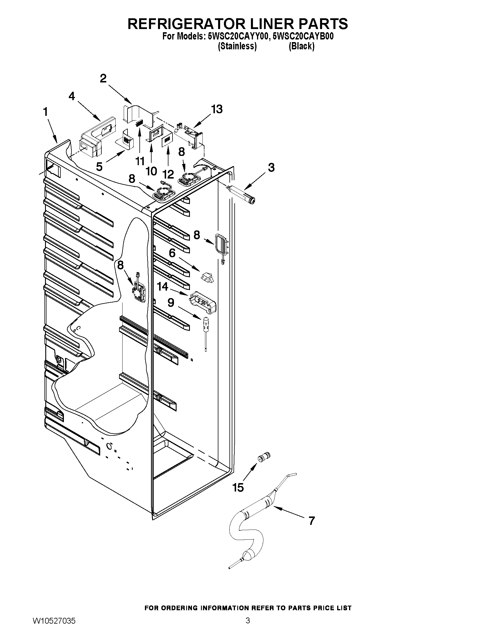 02 - REFRIGERATOR LINER PARTS