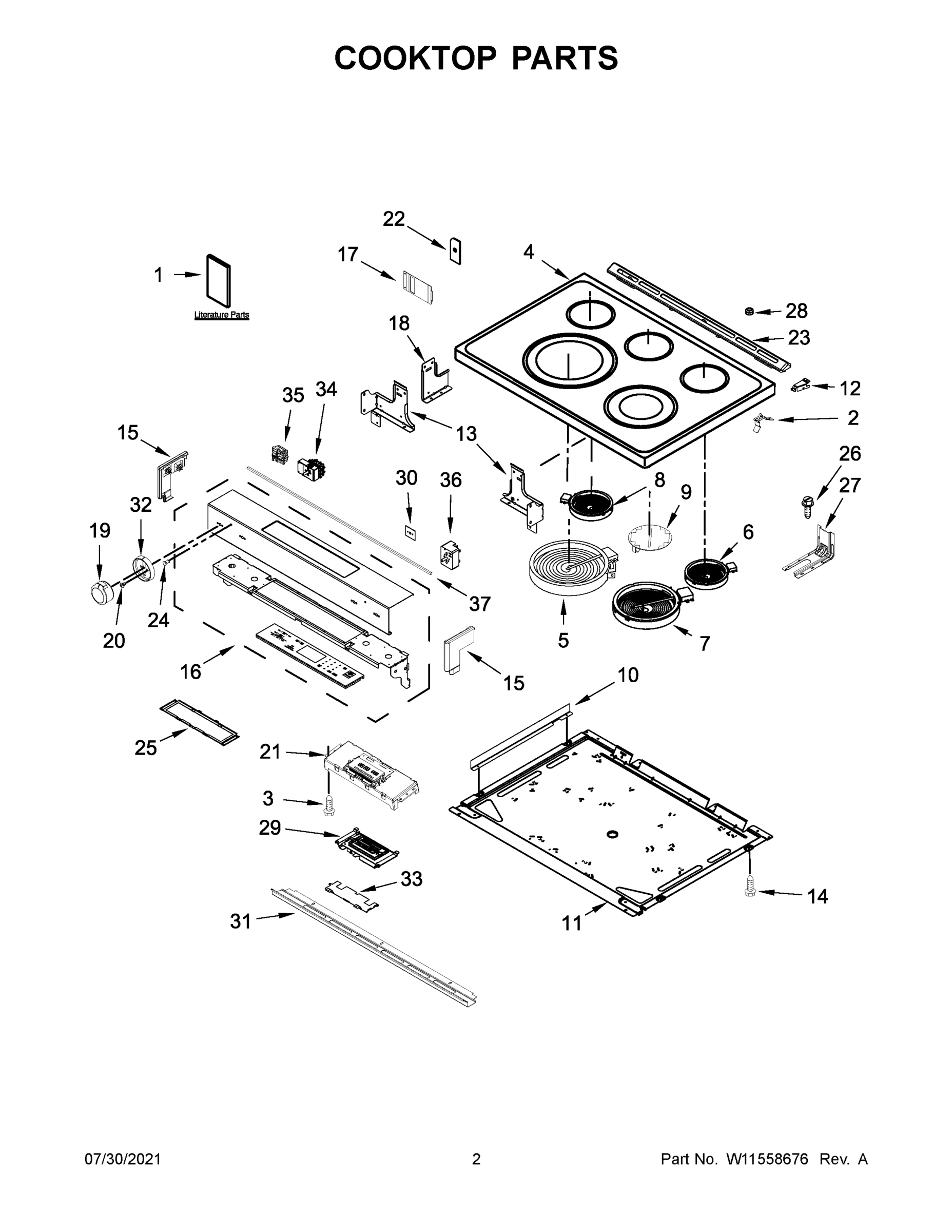 02 - COOKTOP PARTS