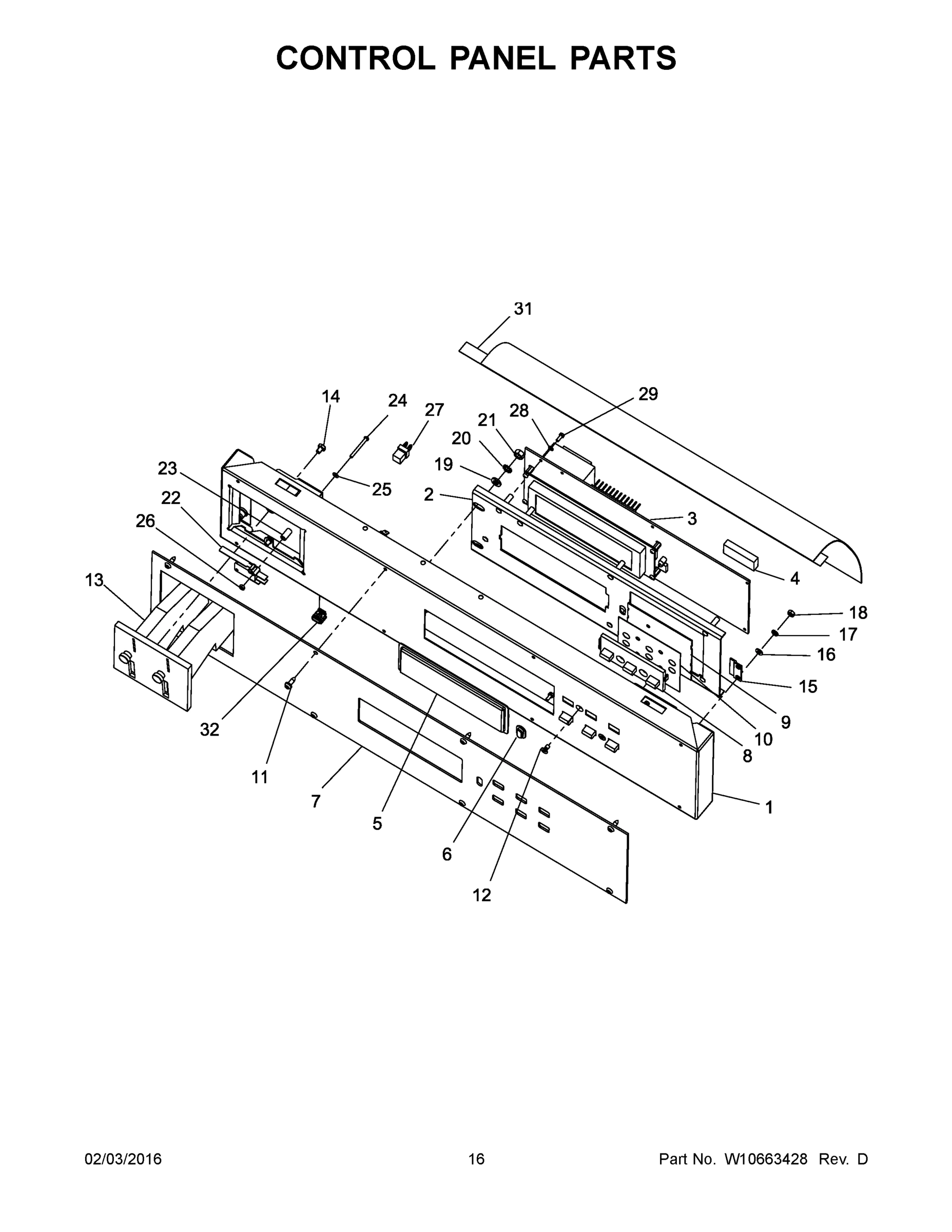 09 - CONTROL PANEL PARTS