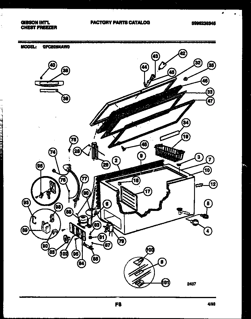 02 - CHEST FREEZER PARTS