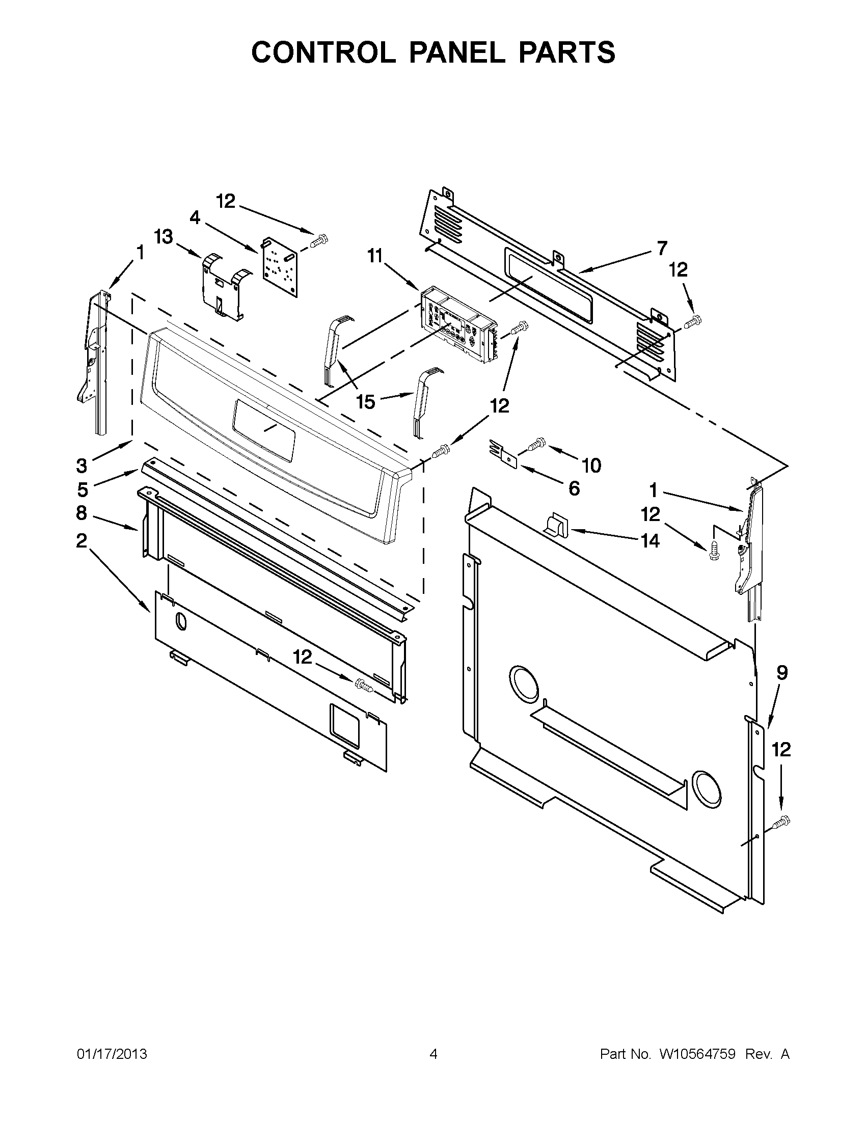 02 - CONTROL PANEL PARTS
