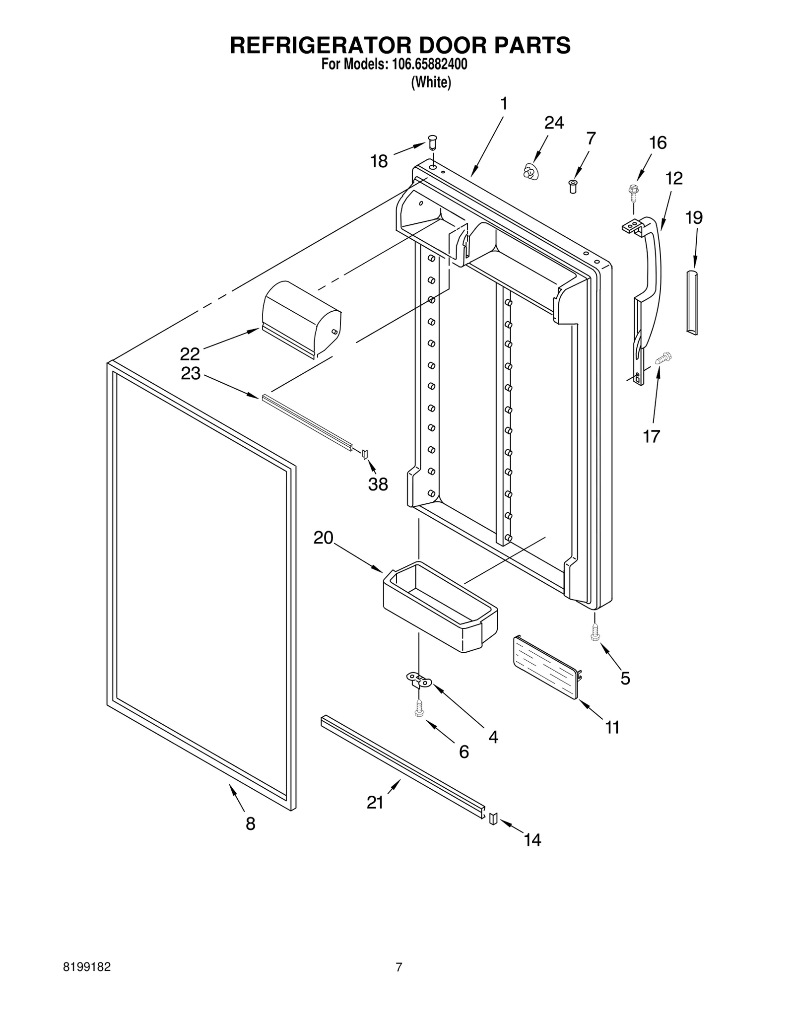 REFRIGERATOR DOOR PARTS