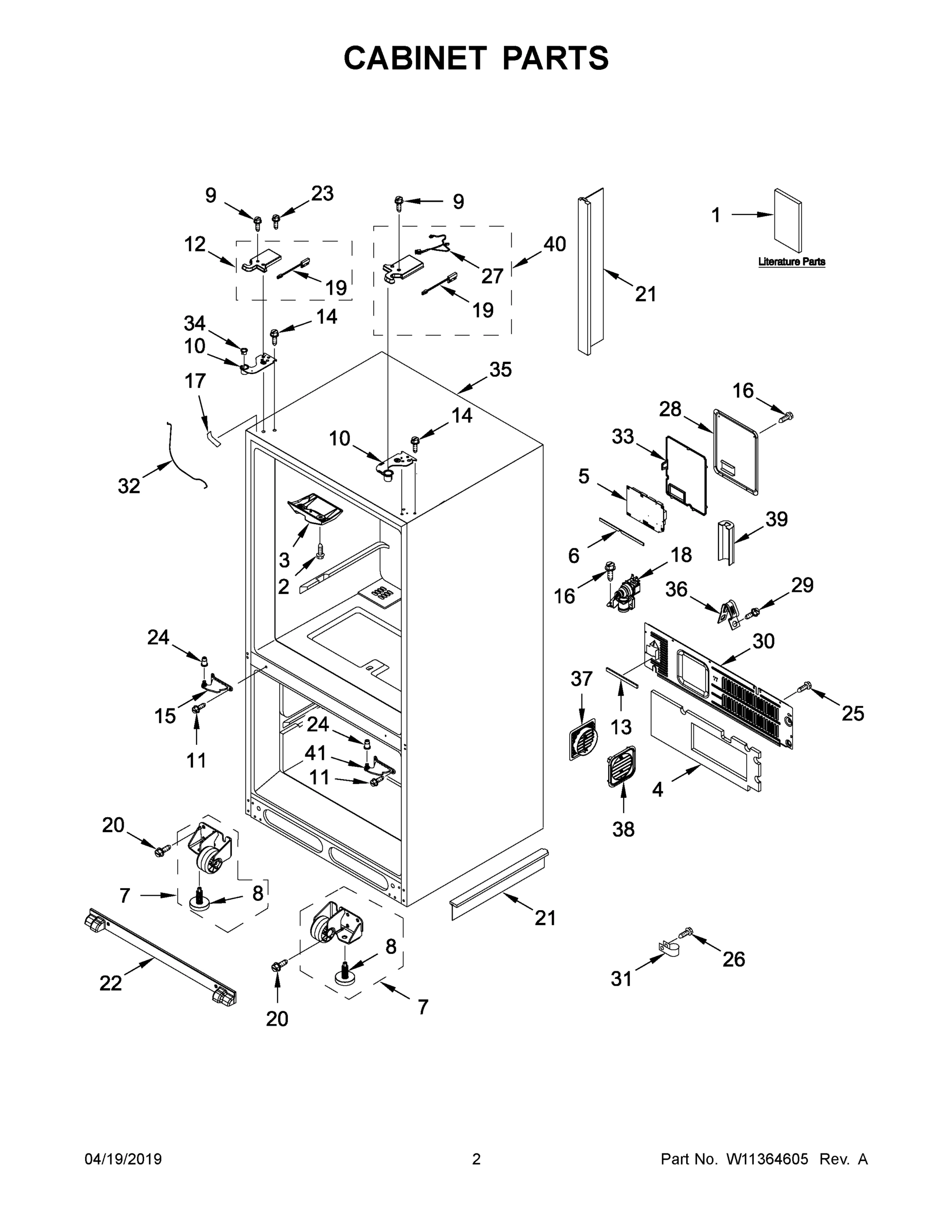 02 - CABINET PARTS